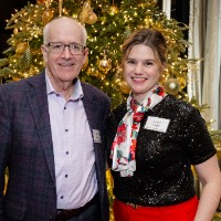 John Kennedy and Laura Aikens pose for photo
